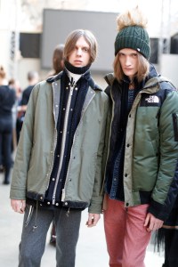 Backstage at Sacai Men's Fall 2017