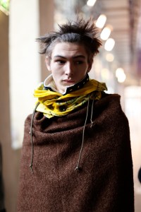 Backstage at Sacai Men's Fall 2017
