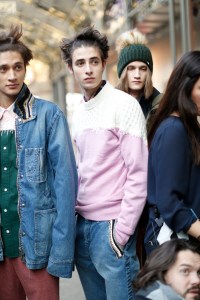Backstage at Sacai Men's Fall 2017