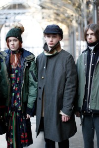 Backstage at Sacai Men's Fall 2017