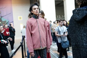 Backstage at Sacai Men's Fall 2017