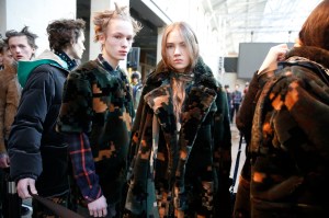 Backstage at Sacai Men's Fall 2017