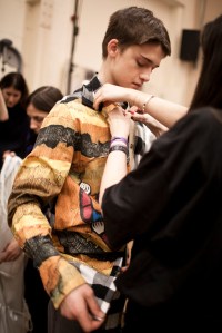 Backstage at J.W. Anderson Men's Fall 2017