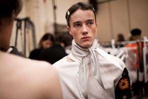 Backstage at J.W. Anderson Men's Fall 2017