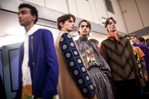 Backstage at J.W. Anderson Men's Fall 2017