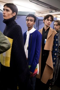Backstage at J.W. Anderson Men's Fall 2017