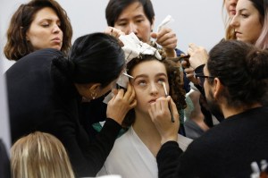 Backstage at Christian Dior Couture Spring 2017