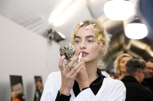 Backstage at Christian Dior Couture Spring 2017