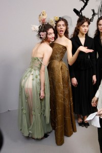 Backstage at Christian Dior Couture Spring 2017