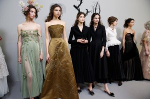 Backstage at Christian Dior Couture Spring 2017