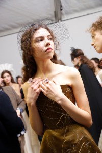 Backstage at Christian Dior Couture Spring 2017