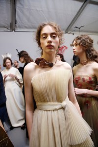 Backstage at Christian Dior Couture Spring 2017
