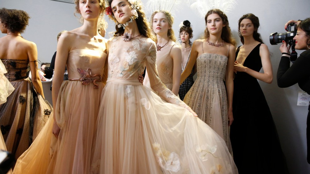 Backstage at Christian Dior Couture Spring 2017