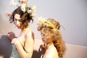 Backstage at Christian Dior Couture Spring 2017