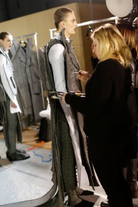 Backstage at Thom Browne Men's Fall 2017