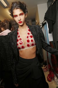 Backstage at Jean Paul Gaultier Couture Spring 2017