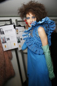 Backstage at Jean Paul Gaultier Couture Spring 2017