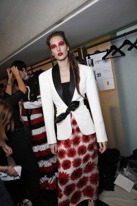 Backstage at Jean Paul Gaultier Couture Spring 2017