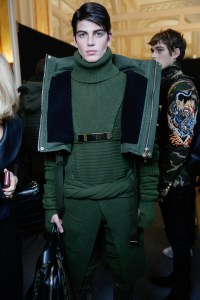 Backstage at Balmain Homme Men's Fall 2017