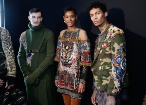 Backstage at Balmain Homme Men's Fall 2017