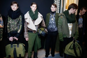 Backstage at Balmain Homme Men's Fall 2017