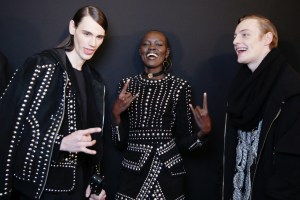 Backstage at Balmain Homme Men's Fall 2017