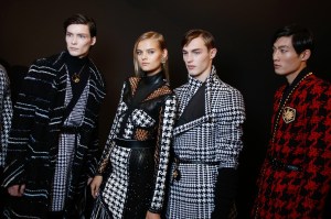 Backstage at Balmain Homme Men's Fall 2017