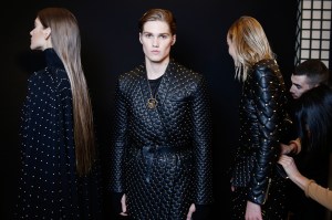 Backstage at Balmain Homme Men's Fall 2017