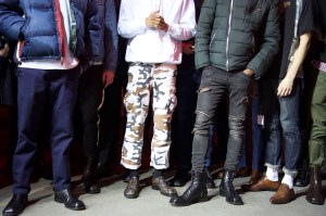 Backstage at Dries Van Noten Men's Fall 2017