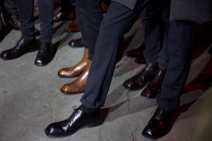 Backstage at Dries Van Noten Men's Fall 2017