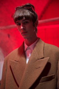 Backstage at Dries Van Noten Men's Fall 2017