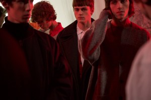 Backstage at Dries Van Noten Men's Fall 2017