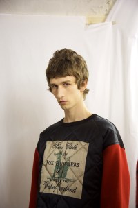 Backstage at Dries Van Noten Men's Fall 2017