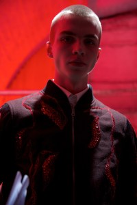 Backstage at Dries Van Noten Men's Fall 2017