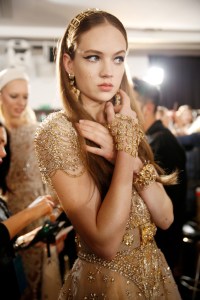Backstage at Elie Saab Couture Spring 2017