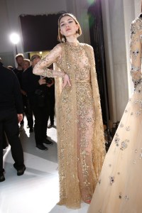 Backstage at Elie Saab Couture Spring 2017