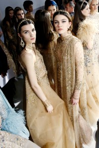 Backstage at Elie Saab Couture Spring 2017