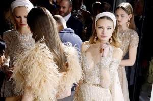 Backstage at Elie Saab Couture Spring 2017
