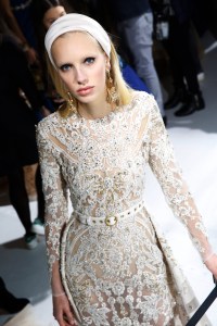Backstage at Elie Saab Couture Spring 2017