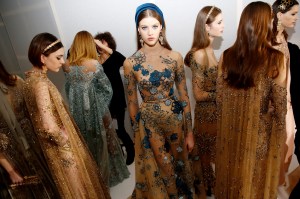 Backstage at Elie Saab Couture Spring 2017