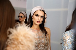 Backstage at Elie Saab Couture Spring 2017