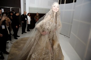 Backstage at Elie Saab Couture Spring 2017