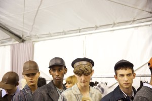 Backstage at Louis Vuitton Men's Fall 2017