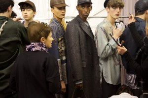Backstage at Louis Vuitton Men's Fall 2017
