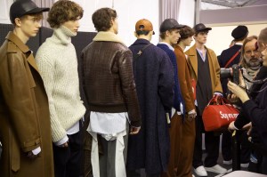 Backstage at Louis Vuitton Men's Fall 2017