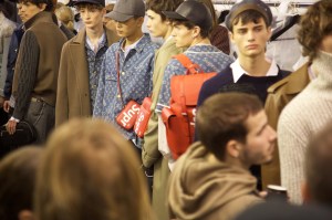 Backstage at Louis Vuitton Men's Fall 2017