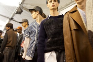 Backstage at Louis Vuitton Men's Fall 2017