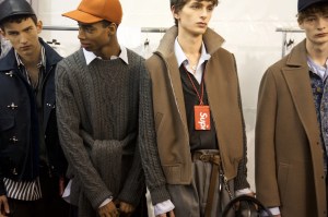 Backstage at Louis Vuitton Men's Fall 2017