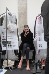 Backstage at Marni Man's Fall 2017