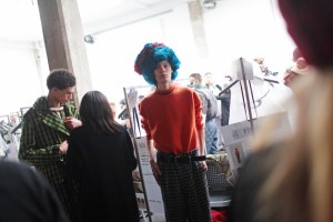 Backstage at Marni Man's Fall 2017